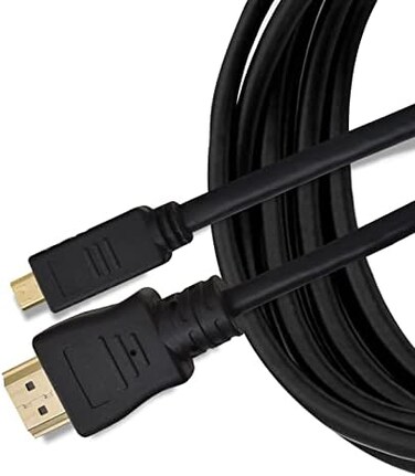 BRENDAZ Micro HDMI to HDMI High Speed 4K Cable Compatible for Canon EOS R6, M50 Mirrorless Camera, PowerShot G7 X Mark II, PowerShot G9 X Mark II Digital Camera (10-Feet.