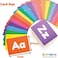 بطاقات تعليمية تعليمية للأطفال الصغار من learnworx - 101 بطاقة - 202 وجه - تعلم الأشكال والأرقام والألوان وأجزاء الجسم والعد والحروف والمزيد - بطاقات تعليمية ممتعة.
