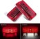 LIMICAR RV Tail Lights LED, 53 LED Red RV Camper Trailer Tail Lights, Stop Turn Signal Brake Tail Light White License Plate Light with Red Cover Reflex Lens Rectangular Camper Tail Light Assembly.