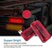 LIMICAR RV Tail Lights LED, 53 LED Red RV Camper Trailer Tail Lights, Stop Turn Signal Brake Tail Light White License Plate Light with Red Cover Reflex Lens Rectangular Camper Tail Light Assembly.