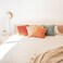 MONDAY MOOSE Decorative Throw Pillow Covers Cushion Cases, Set of 4 Soft Velvet Modern Double-Sided Designs, Mix and Match for Home Decor, Pillow Inserts Not Included (18x18 inch, Orange/Teal.