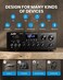 Moukey Home Audio Amplifier Stereo Receivers with Bluetooth 5. 0, 220W 2. 0 Channel Power Amplifier Stereo System w/USB, SD, AUX, RCA, MIC in w/Echo, LED for Karaoke, Home Theater Speakers - MAMP1.