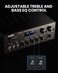 Moukey Home Audio Amplifier Stereo Receivers with Bluetooth 5. 0, 220W 2. 0 Channel Power Amplifier Stereo System w/USB, SD, AUX, RCA, MIC in w/Echo, LED for Karaoke, Home Theater Speakers - MAMP1.