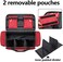 Trunab Emergency Responder Trauma Bag Empty, Professional First Aid Kits Storage Medical Bag with Inner Dividers and No-Scratch Bottom, Ideal for EMT, EMS, Paramedics, Red, Bag ONLY.