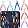 Acejoz Jewelry Pliers, 6pcs Jewelry Making Tools Kit Includs Needle Round Nose Pliers, Wire Cutters, Crimping Pliers, Bent Nose Pliers, End Nippers for Beading Craft.