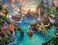 Ceaco - 4 in 1 Multipack - Thomas Kinkade - Disney Dreams Collection - Tangled, Sleeping Beauty, Peter Pan,Mickey and Minnie - (4500 Piece Jigsaw Puzzles, 18 x 14.