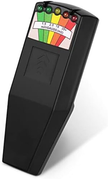 color tree Portable LED EMF Electromagnetic Field Ghost Hunting Detector Paranormal Equipment Tester 50Hz-20000Hz Black.