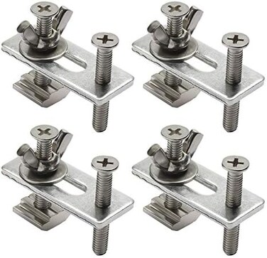 Genmitsu 4PCS T-Track Mini Hold Down Clamp Kit, Compatible with 3018-PRO/3018-MX3/3018-PROVer CNC Router Machine.