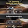 Jansite 10'' Mirror Dash Cam Night Vision 1080P FHD Full Touch Screen Front and Rear View Backup Camera for Cars Loop Recording Streaming Media 170Wide Angle Parking Assistance with 10 Meters Cable.