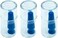 DMV Scleral Cup Large Contact Lens Handler -3 Pack - Inserts and Removes Scleral Contact Lenses and Prosthetic Eyes (Cobalt Blue.