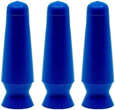 DMV Scleral Cup Large Contact Lens Handler -3 Pack - Inserts and Removes Scleral Contact Lenses and Prosthetic Eyes (Cobalt Blue.