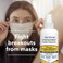 SkinSmart Antimicrobial Facial Cleanser Spray to Remove Viruses and Bacteria Around Eyes, Nose and Mouth, Fight Maskne, 8 oz Spray Non-Irritating Hypochlorous Spray.
