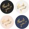 BPA Mobiusea Party Thank You Stickers RollSimple and Sincere1. 5 inchWaterproof500 Labels for Small Business, Packaging, Mailer Seal Stickers4 Classic Colors with Gold Foil Design.