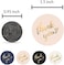 BPA Mobiusea Party Thank You Stickers RollSimple and Sincere1. 5 inchWaterproof500 Labels for Small Business, Packaging, Mailer Seal Stickers4 Classic Colors with Gold Foil Design.