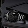 CRRJU Brand Men's Business Casual Chronograph Quartz Waterproof Wristwatch Black Stainless Steel Strap.