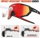 X-TIGER Polarized Sports Sunglasses with 3 or 5 Interchangeable Lenses,Mens Womens Cycling Glasses,Baseball Running Fishing Golf Driving Sunglasses.