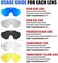 X-TIGER Polarized Sports Sunglasses with 3 or 5 Interchangeable Lenses,Mens Womens Cycling Glasses,Baseball Running Fishing Golf Driving Sunglasses.