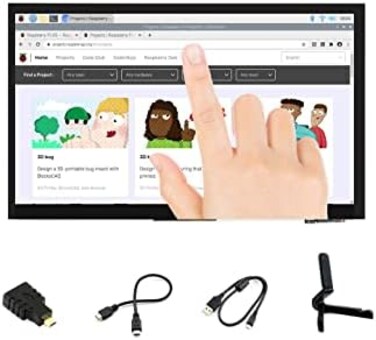 Ingcool 7 inch HDMI LCD 1024x600 Resolution Capacitive Touch Screen IPS Display Module Compatible with Raspberry Pi 4 3 2 1 B BA,Jetson Nano,Support Software Resolution (up to 1920&times;1080.