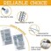 KURUI Hardware Nails and Wood Screws Assorted Kit 256PCS, 110 Philips Flat Head Screws and 146 Picture Hanging Nails, 6 Sizes Galvanized Nails and Screws Assortment with Organizer Box.