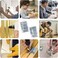 KURUI Hardware Nails and Wood Screws Assorted Kit 256PCS, 110 Philips Flat Head Screws and 146 Picture Hanging Nails, 6 Sizes Galvanized Nails and Screws Assortment with Organizer Box.