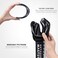 نظارات التزلج OutdoorMaster OTG - نظارات تزلج/تزلج على الجليد فوق النظارات للرجال والنساء والشباب - حماية 100% من الأشعة فوق البنفسجية (إطار أسود، عدسة رمادية بنسبة نفاذية الضوء 47%).