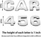 Lamoutor 43Pcs Car Emblem Letters Sticker DIY 3D Chrome Number Symbol Badge Decal.