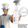 MR.SIGA MR. SIGA 24 oz Empty Plastic Spray Bottles for Cleaning Solutions, Heavy Duty Household Reusable Spray Bottles with Measurements and Adjustable Leak Proof Nozzle, 3 Pack.