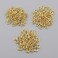 TOYMIS 400 Pieces Screw Pins Small Eye Pin Pendants for DIY Crafts Jewellery Making Results Supplies (Gold and Platinum, 3 Different Sizes.