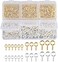 TOYMIS 400 Pieces Screw Pins Small Eye Pin Pendants for DIY Crafts Jewellery Making Results Supplies (Gold and Platinum, 3 Different Sizes.