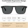 Carfia Retro Polarized Sunglasses for Men UV Protection Hand-crafted Acetate Frame Fashion Cool Sun Glasses CA53572.