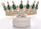 FORSEVEN Queen Crown Rhinestone Wedding Crowns and Tiaras for Women Costume Party Hair Accessories Princess Birthday Crown Crystal Bridal Crown.