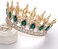 FORSEVEN Queen Crown Rhinestone Wedding Crowns and Tiaras for Women Costume Party Hair Accessories Princess Birthday Crown Crystal Bridal Crown.