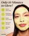 Gleamin Vitamin C Clay Mask - 10-Minutes for Dark Spots, Turmeric Face Mask Skin Care, Deep Cleansing Pores - Facial Improves Uneven Tone, Post-Blemish, Visibly Brighten, Scarring and Texture - 2. 5 O
