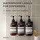 MaisoNovo Classic Waterproof Labels for Dispenser Bottles - 3. 5"x2. 5" Apothecary Stickers - Vintage Farmhouse PeelStick Labels for Amber GlassPlastic Bottles - Kitchen Bathroom Mix Pack 6 Pieces.