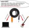 YESPURE USB Guitar Cable 10Ft, USB Guitar Interface Male to 6. 35mm 1/4 inch Gold-Plated TS Mono Plug,Recording Cable Compatible with PC, Mac, Xbox, PS4, PS3,PS2.