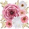 Pardecor Paper Flowers Decorations for Wall, Large 3D Artificial Fake Flower Wall Decor Baby Girl Boy Nursery Room, Bridal Shower, Wedding Centerpiece, Party Backdrop.