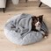 PetAmi Fluffy Waterproof Dog Blanket for Small Medium Dogs, Soft Warm Pet Sherpa Throw Pee Proof Couch Cover, Reversible Cat Puppy Bed Blanket Sofa Protector, Plush Washable Pad (Light Grey, 29x40.
