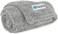 PetAmi Fluffy Waterproof Dog Blanket for Small Medium Dogs, Soft Warm Pet Sherpa Throw Pee Proof Couch Cover, Reversible Cat Puppy Bed Blanket Sofa Protector, Plush Washable Pad (Light Grey, 29x40.