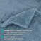 PetAmi Fluffy Waterproof Dog Blanket for Small Medium Dogs, Soft Warm Pet Sherpa Throw Pee Proof Couch Cover, Reversible Cat Puppy Bed Blanket Sofa Protector, Plush Washable Pad (Dusty Blue, 24x32.