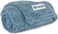 PetAmi Fluffy Waterproof Dog Blanket for Small Medium Dogs, Soft Warm Pet Sherpa Throw Pee Proof Couch Cover, Reversible Cat Puppy Bed Blanket Sofa Protector, Plush Washable Pad (Dusty Blue, 24x32.