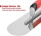 Goldblatt 2 Pieces Pool Trowel Stainless Steel with Soft Grip Handle, Includes 16'' x 4-1/2''14'' x 4'' Finishing Trowels Set, Lightweight Alloy Mounting, Round End.