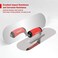 Goldblatt 2 Pieces Pool Trowel Stainless Steel with Soft Grip Handle, Includes 16'' x 4-1/2''14'' x 4'' Finishing Trowels Set, Lightweight Alloy Mounting, Round End.