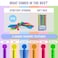 BunMo Stretchy Strings - StimulatingAddictive Fidget Toys for Kids - Hours of Fun - Non-Mouthable Toy 3- Super Sensory 6 Pack.