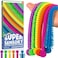 BunMo Stretchy Strings - StimulatingAddictive Fidget Toys for Kids - Hours of Fun - Non-Mouthable Toy 3- Super Sensory 6 Pack.