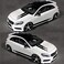Skdorpfm RoJuicy 5 Pieces Vinyl Car Side Stickers Decorative Auto Body Racing Sports Decals Car Truck DIY Decal Stripes Vinyl Sticker Accessories 1-2 Days Delivered.