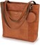 Berliner Bags Vintage Shopper Seville Bag, Leather Handbag, Handbag for Women - Brown.