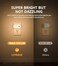 Lyridz Motion Sensor Night Light, Superior Bright 1-120LM Plug-in Nightlight Mini Smart Warm White LED Light with Stepless Adjustable Brightness for Bedroom, Kitchen, Stairs, Hallway, 2 Pack.