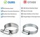 TICONN 40PCS Hose Clamp Set - 1/4''&ndash;1-1/8'' 304 Stainless Steel Worm Gear Hose Clamps for Pipe, Intercooler, Plumbing, Tube and Fuel Line.