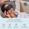 Lifepro Portable Eye Massager with HeatVibration - FSA/HSA Eligible Rechargeable Heated Migraine Mask with Bluetooth Music - 4 Soothing Modes for Compression Massage to Help Reduce PuffyDry Eyes.