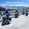 Fodsports Motorcycle Bluetooth Intercom FX4 Pro 1200m Helmet Intercom, 4 Riders Motorcycle Bluetooth Headset, Helmet Communication System FM/HardSoft Mic/2Pack.